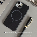 CASE IPHONE BLACK LEATHER