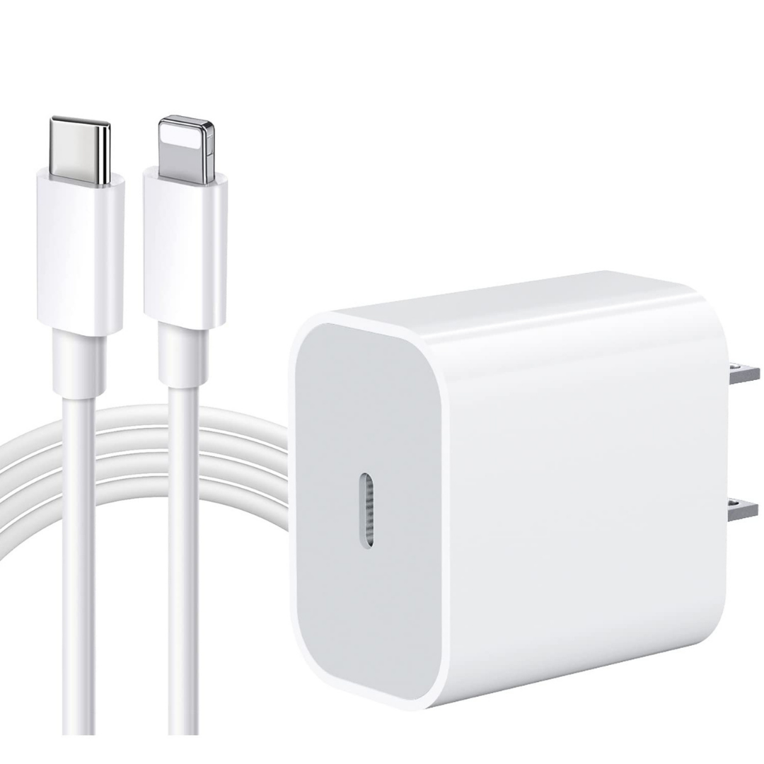 Cargador iPhone 20W Completo (Cubo + Cable Lightning)