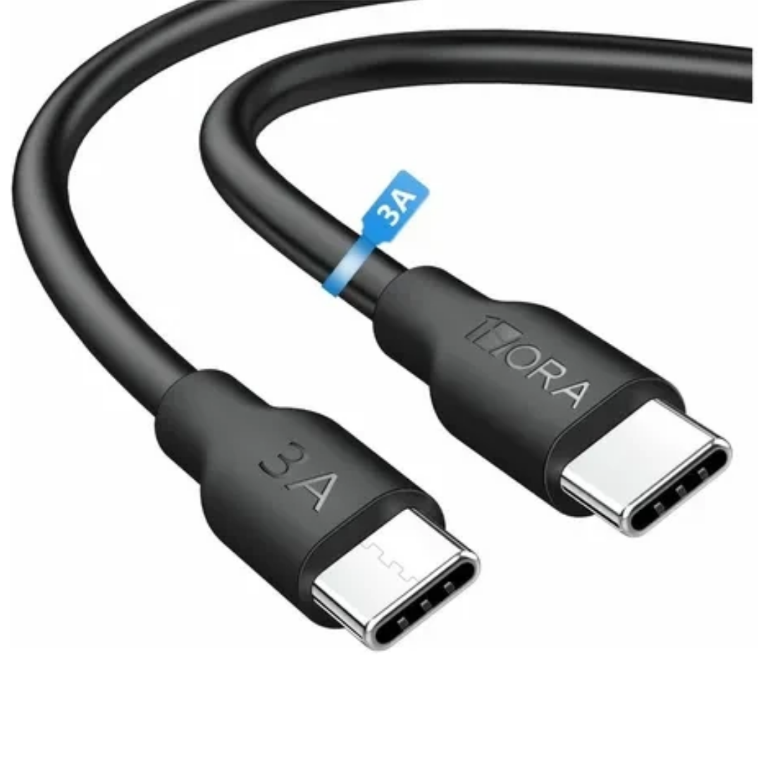 Cable Tipo C a Tipo C 1m  Carga Rpida y Datos