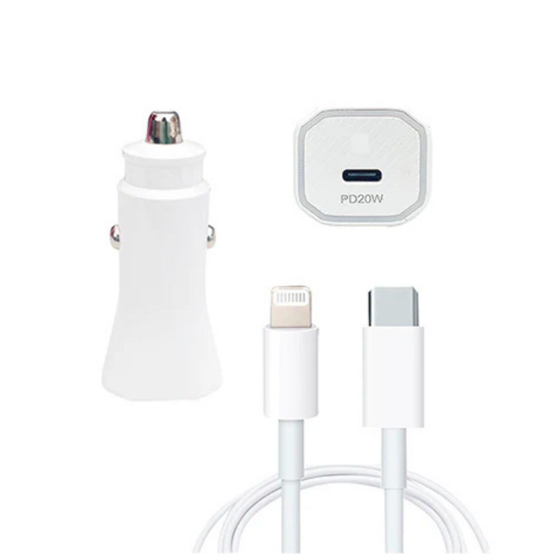 Cargador iPhone 20W para Auto USB-C Power Delivery