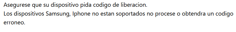 Liberaciones AT&T USA